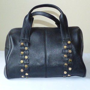 Bodhi Black Leather Satchel Handbag